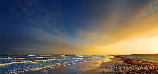 The Gulf At Sunset_42883-5.jpg - Photographed along the Gulf coast on Mustang Island near Corpus Christi, Texas, USA.